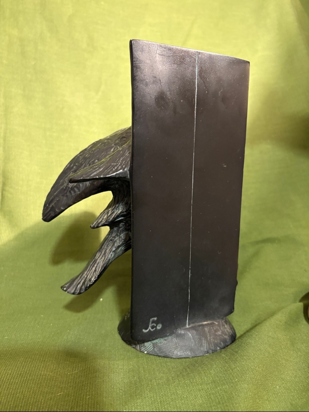 Raven/Crow A Lass Bookend - Picture 3 of 7